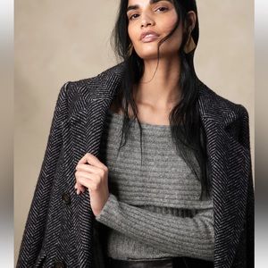 Plume Off-Shoulder Sweater Top, NWT!